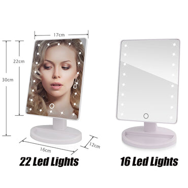Makeup Mirror Touch Screen LED Light