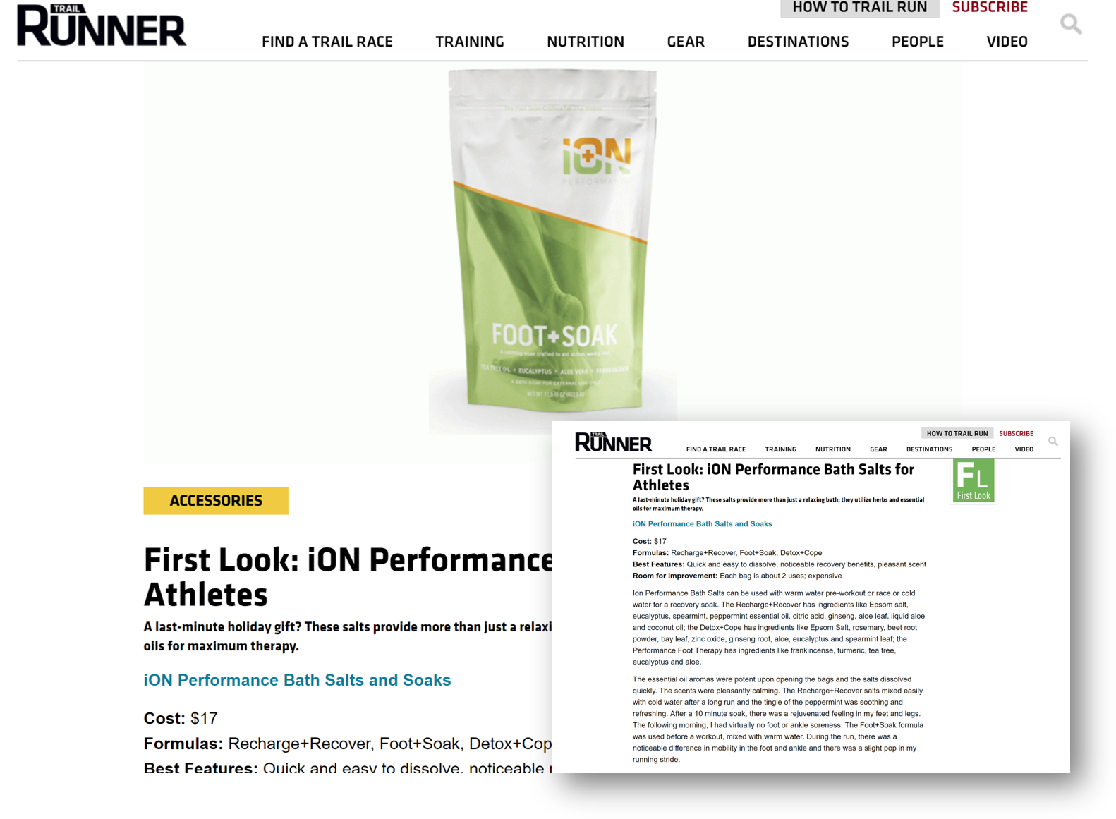 iON Foot Soak for Active, Fatigued Feet